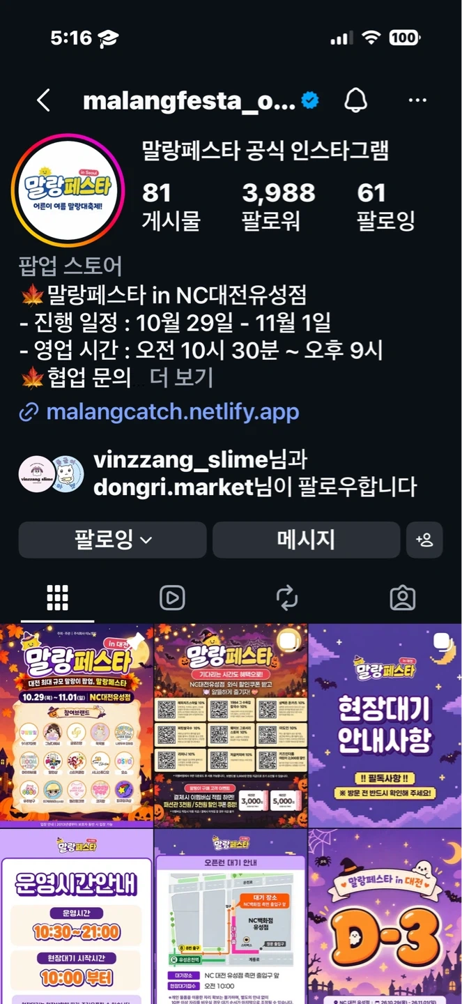 대전 말랑페스타 구매 대행입니다