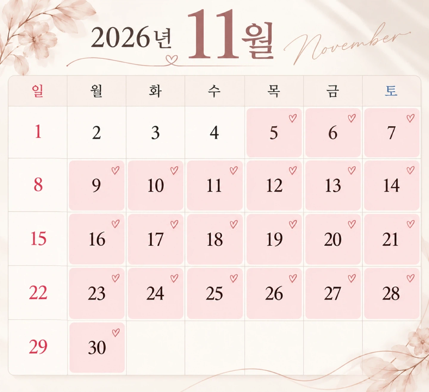 11월 속눈썹 연장 모델 모집