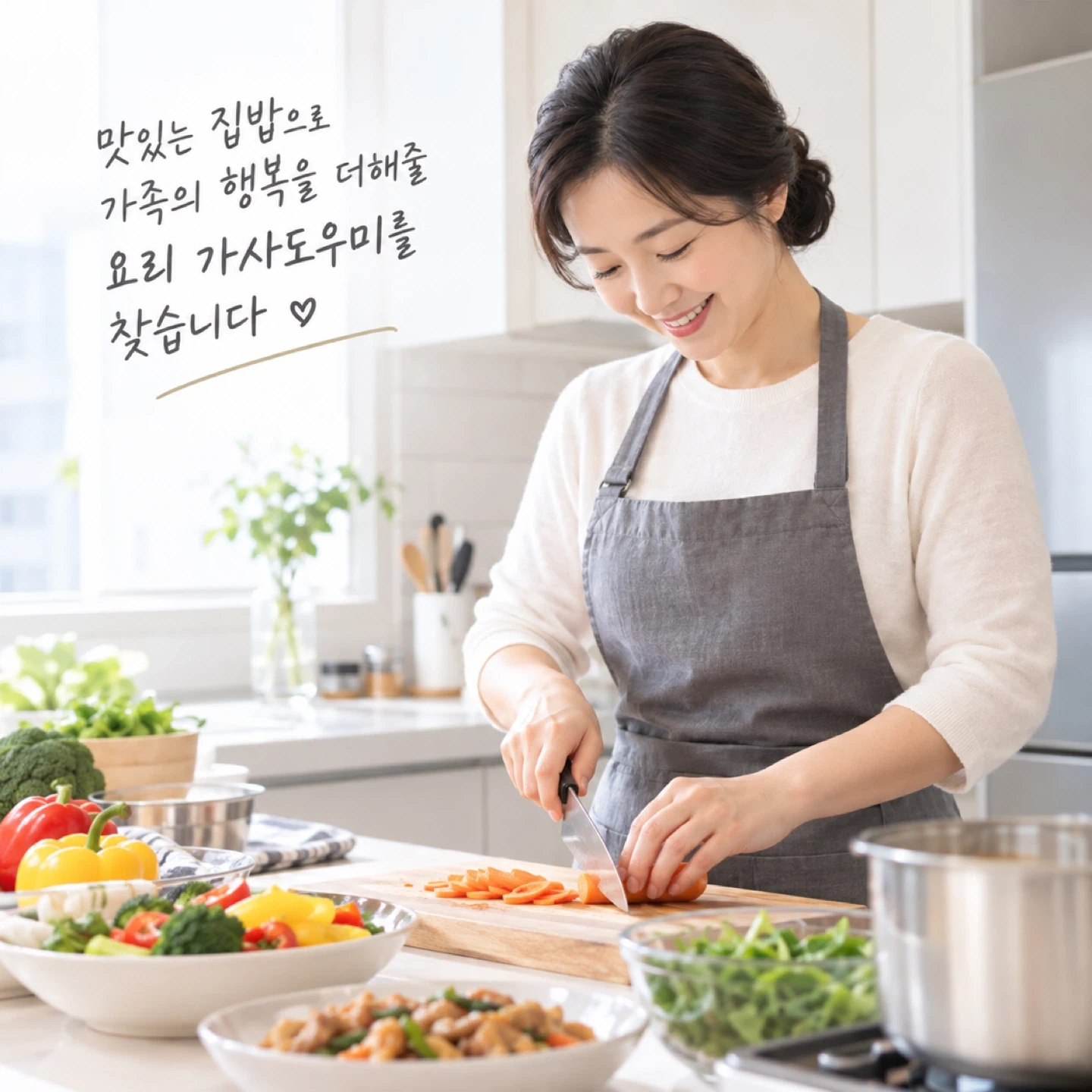 요리, 가사 도와주실분 찾습니다