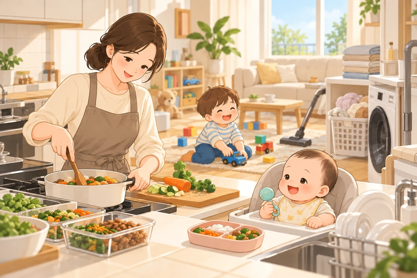 아기있는 집 요리, 가사, 돌봄 해주실 분 구합니다.