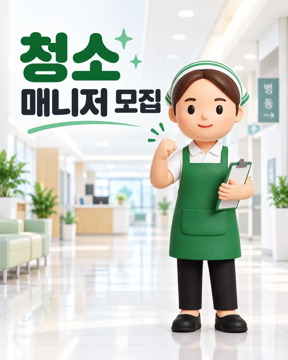 무극리 작은 개인병원 청소 맡아주실분
