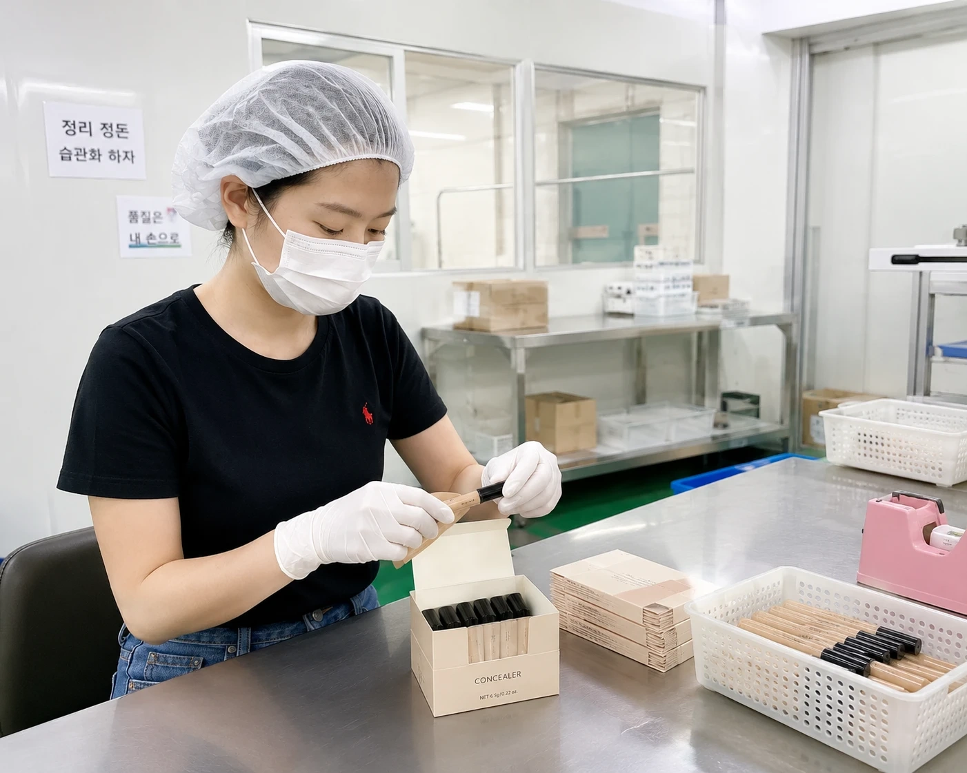 장기 단기ㅣ 전액주급ㅣ 화장품포장 셔틀o