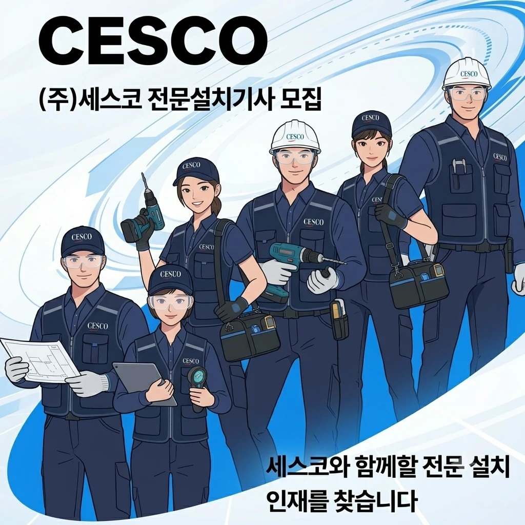 세스코 전문설치기사 모집