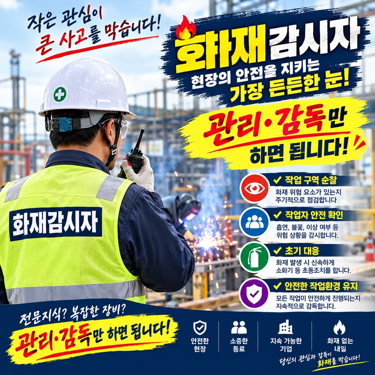 화재감시자모집(내용 꼭 확인하시고 지원햐주세요)