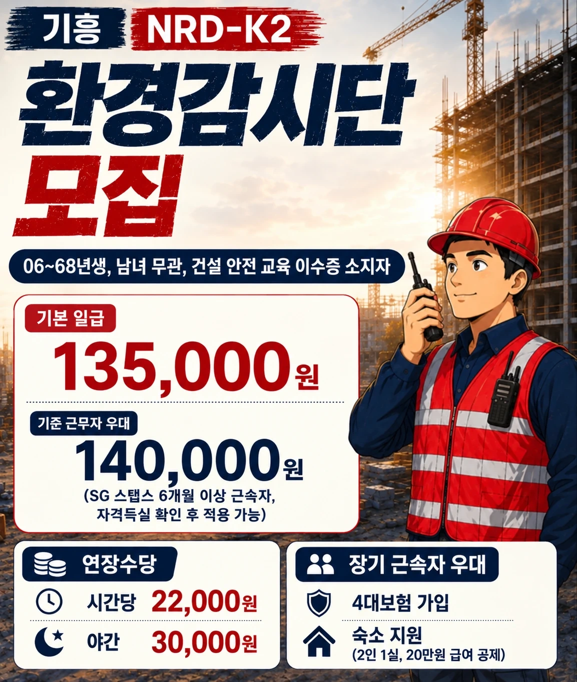 용인기흥 NRD-K2 환경감시단 선착순 5명모집