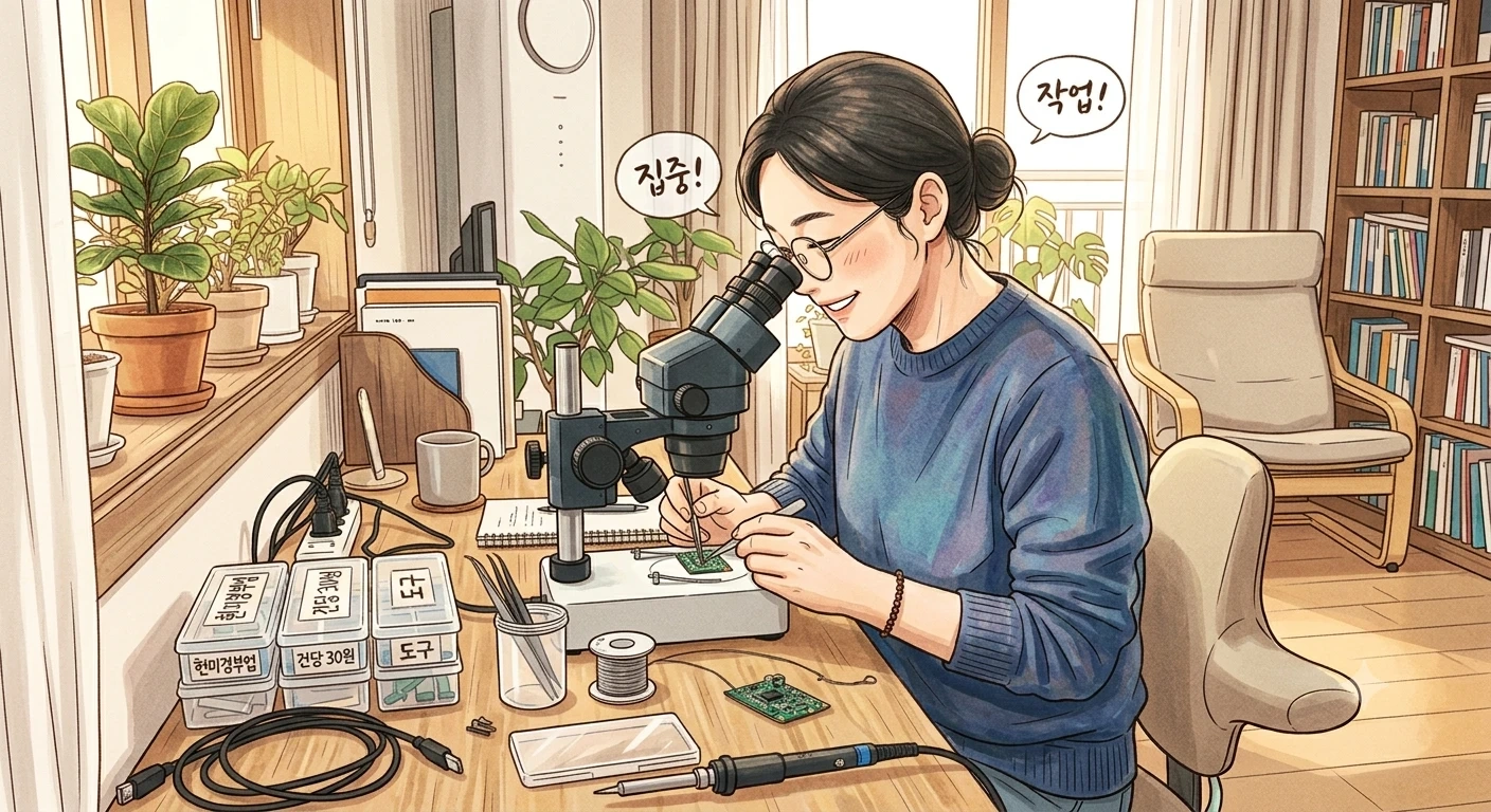 현미경 부품 조립인원 모집합니다