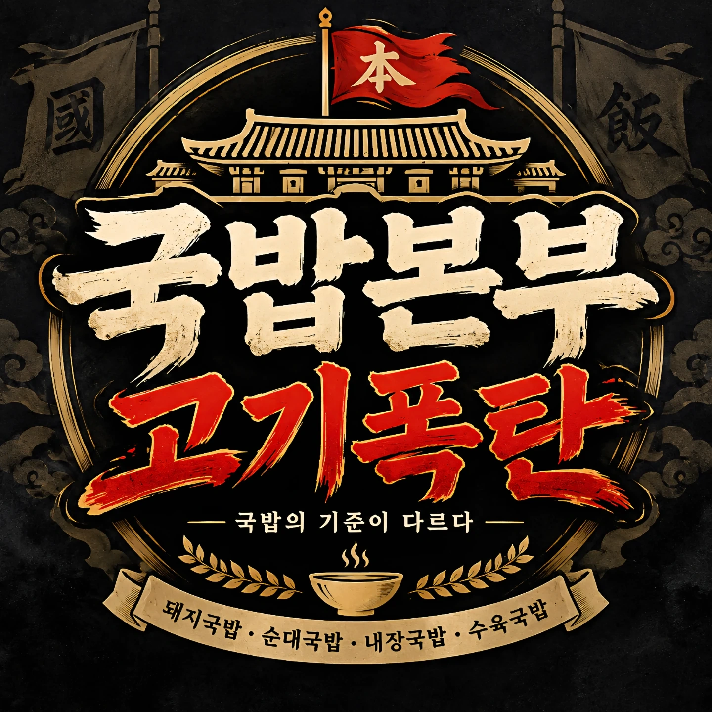 국밥본부 고기폭탄 배달매장 주방 직원구해요