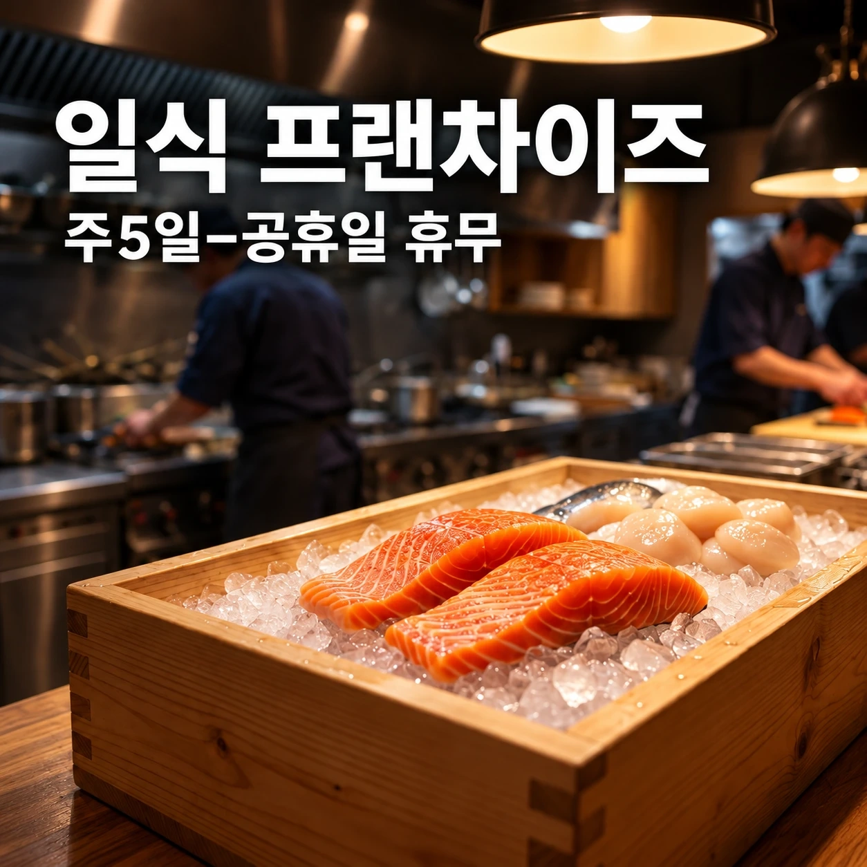 주5일, 공휴일 휴무 / 초밥 재료 배송