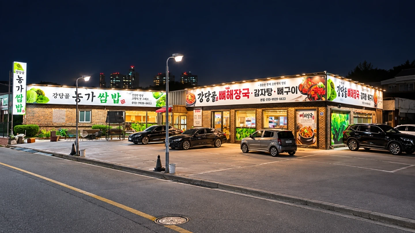 강당골뼈해장국 홀써빙&팀장모집합니다