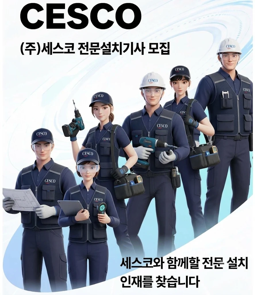 세스코 소형가전설치 및 철거기사 모집