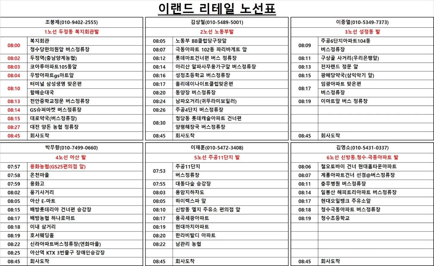 일급10만) 풍세 의류물류 장기알바