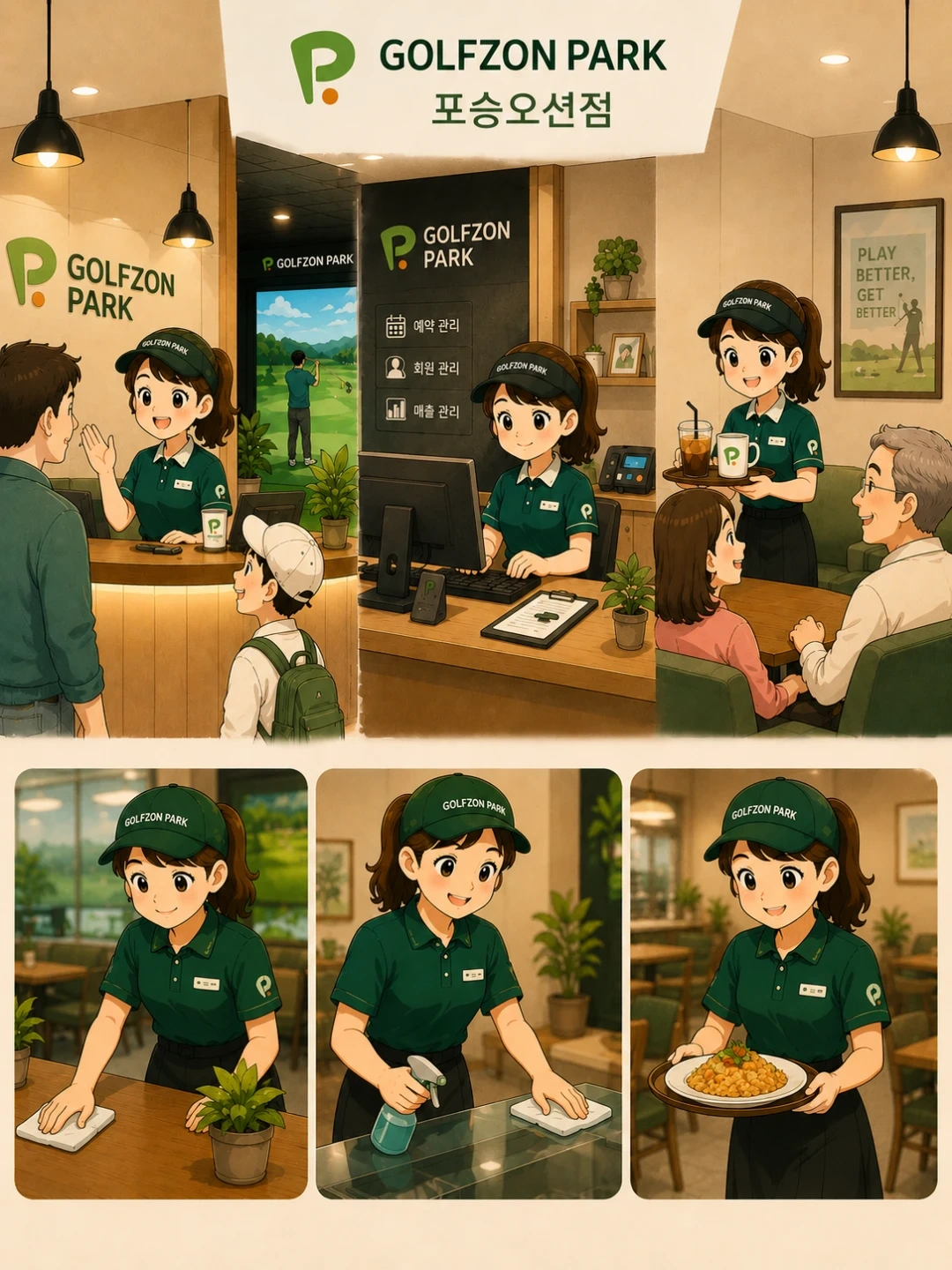 스크린골프 알바 상시채용