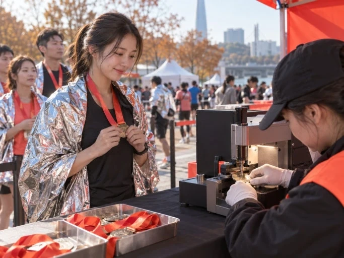 마라톤 메달각인 알바