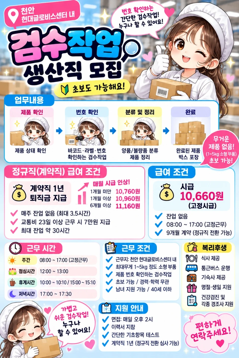 현대글로비스2센터 내 포장,검수