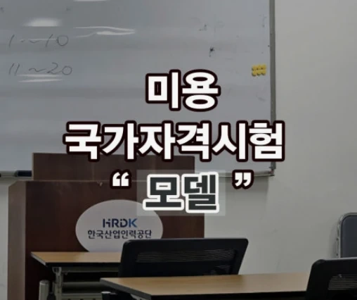 피부(미용) 시험 모델 구합니다