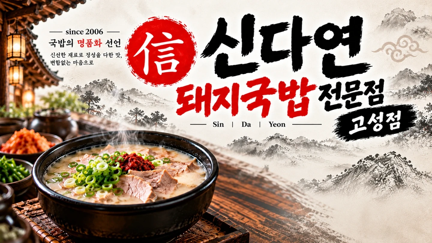 신다연국밥 고성점에서 함께할 가족을 찾습니다.