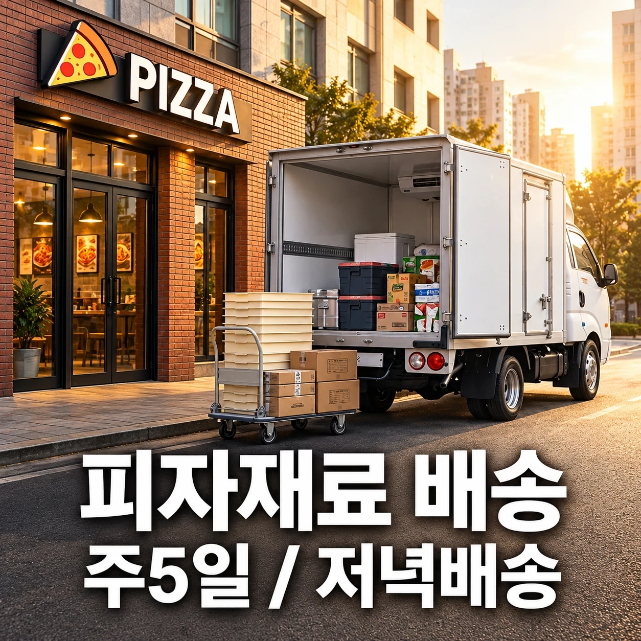 주5일 / 저녁 7곳 피자재료 배송