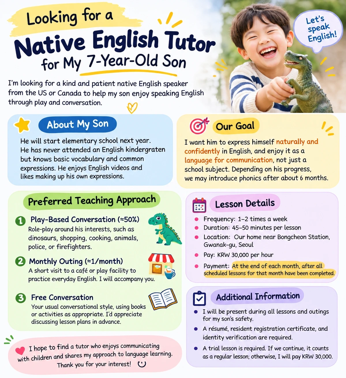 Native English-Speaking Tutor