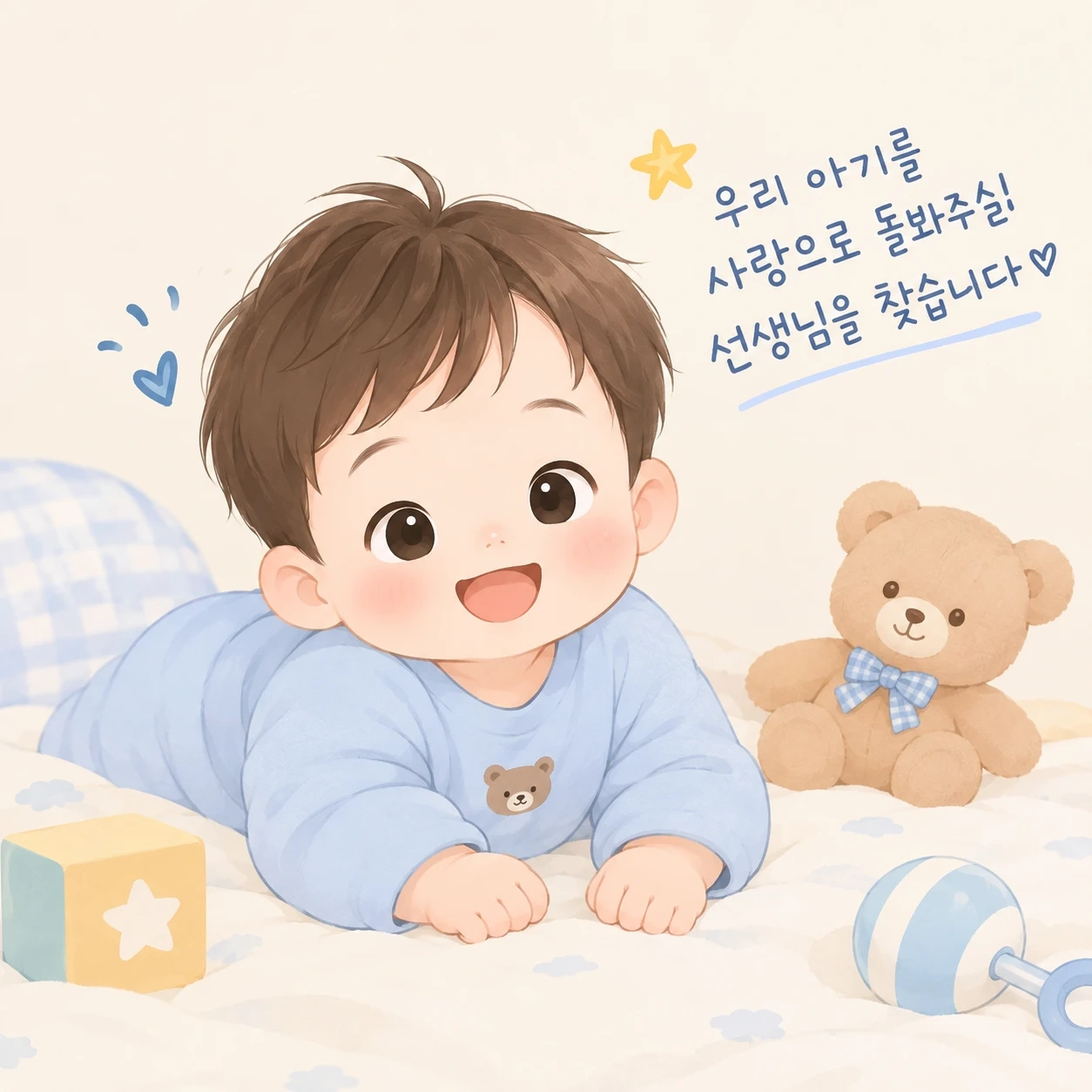 3개월 남아 출퇴근 시터님 모십니다