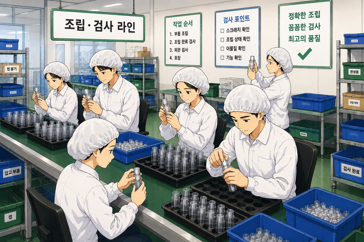 빈용기제품 좌식 단순업무 초보가능 일급주급지원