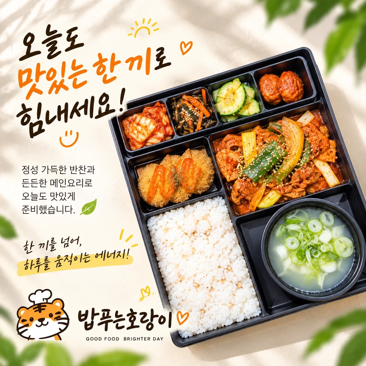 도시락 업체 주방실장님 구합니다