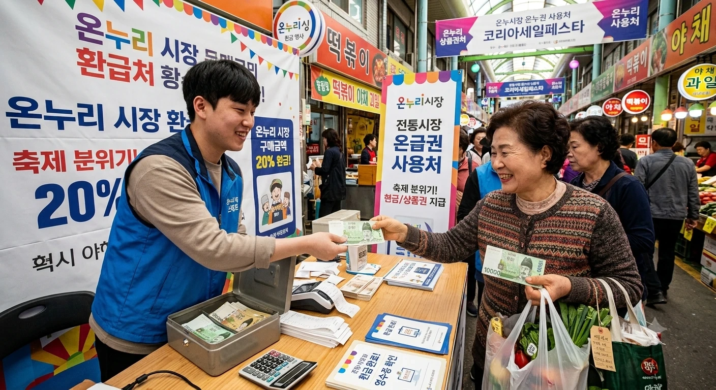 대구 전통시장 온누리 행사 스탭