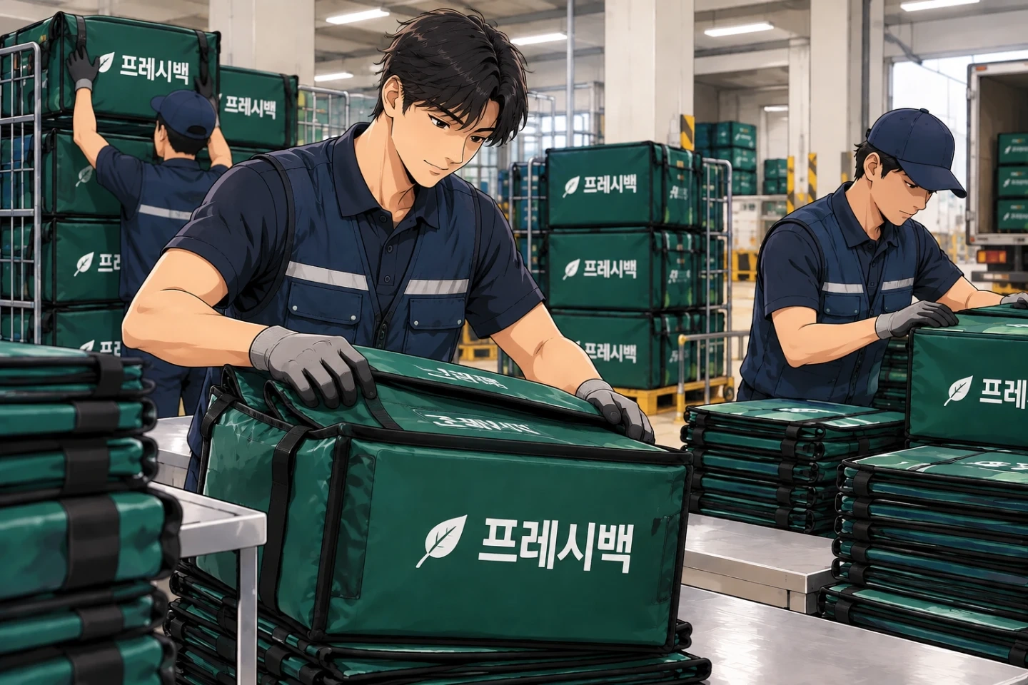 (새벽 2시간/일급 3만원) 가방/롤테이너 정리 알바