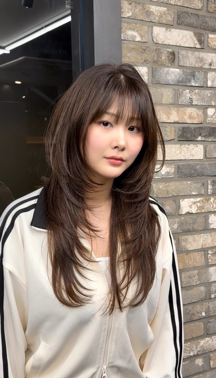 레이어드펌 샌드펌 헤어모델 구해요