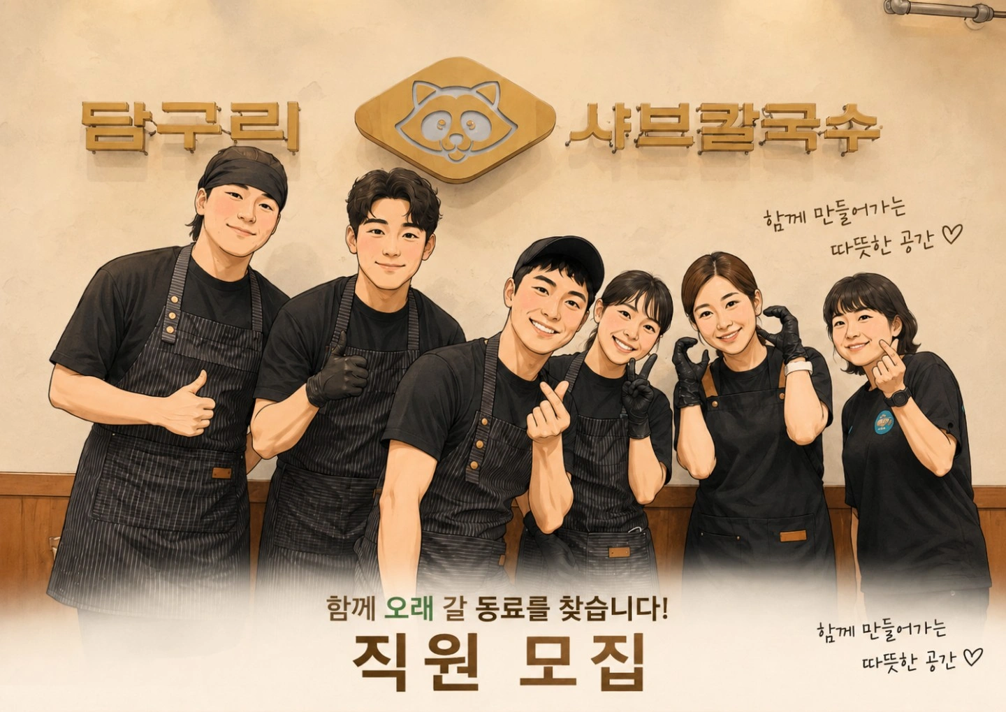 매주 토,일 / 풀타임 / 홀서빙 모셔요~