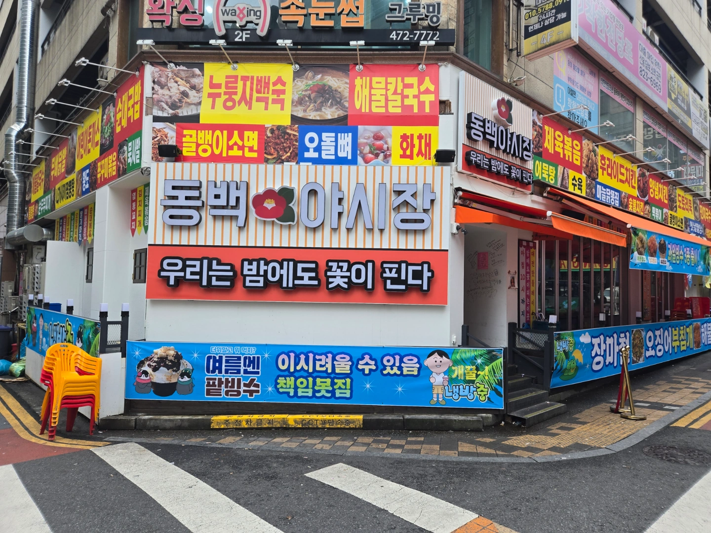 동백야시장에서 홀서빙직원.파트타이머알바 구해요