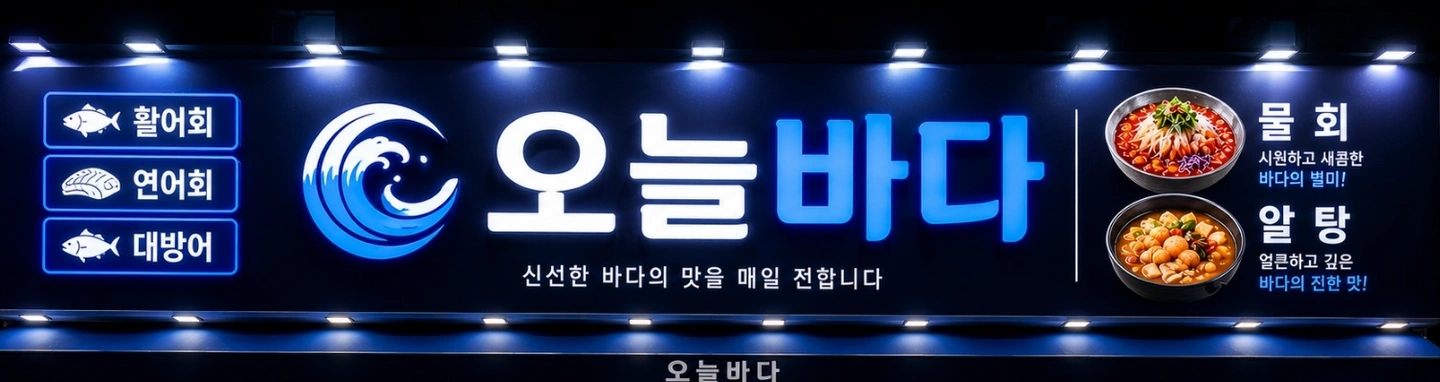 오늘바다 원주봉산점 오후 홀서빙 모집
