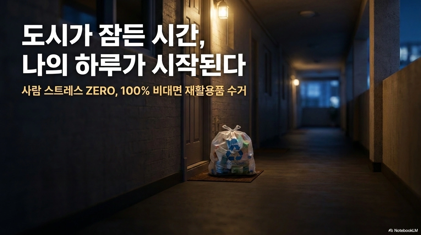 주5일 새벽, 60가구 비닐팩 수거/가벼운 봉투만 쏙