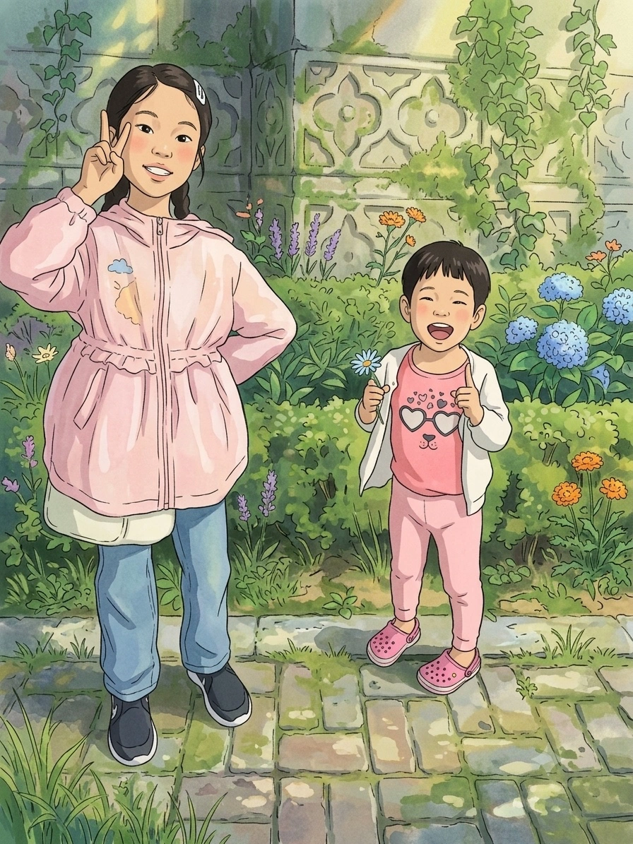 8세,4세 등원 도와주실분 찾습니다