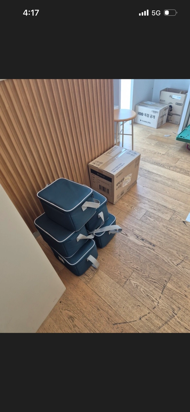 도시락 세척 및 매장 정리