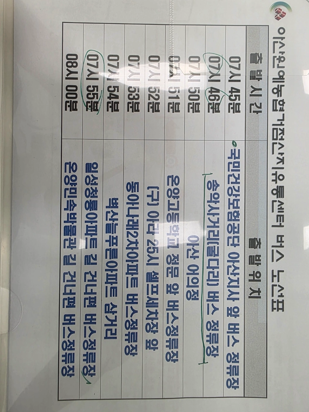 배 선별작업 입니다.