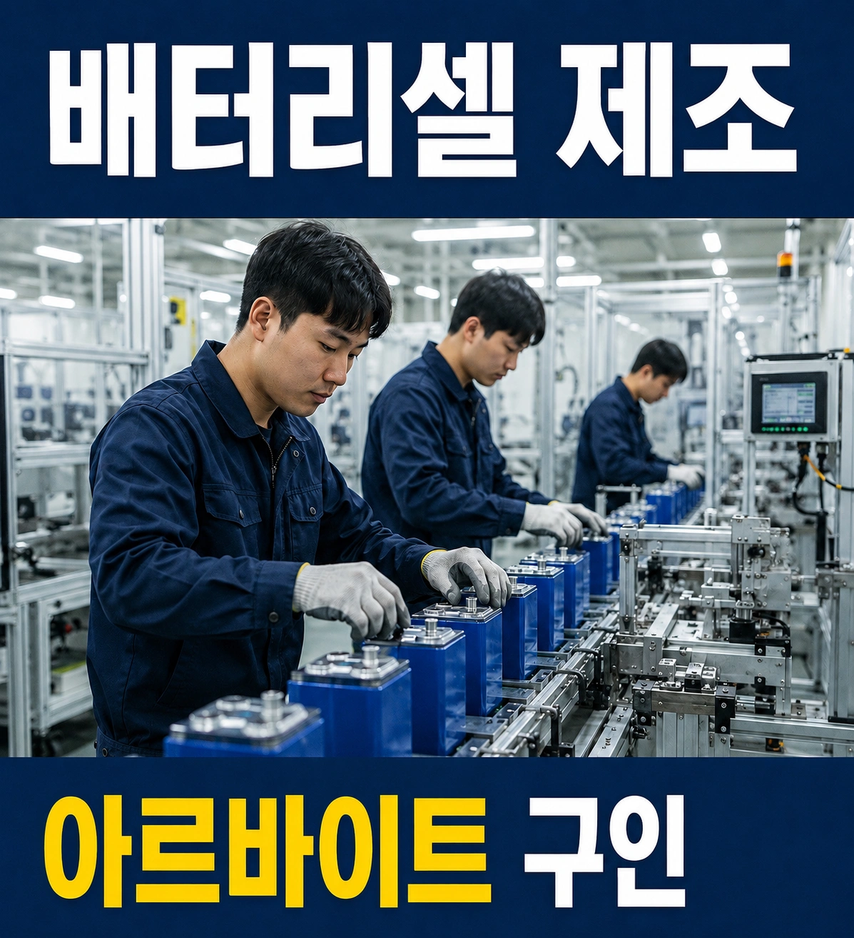 생산직 아르바이트 구인