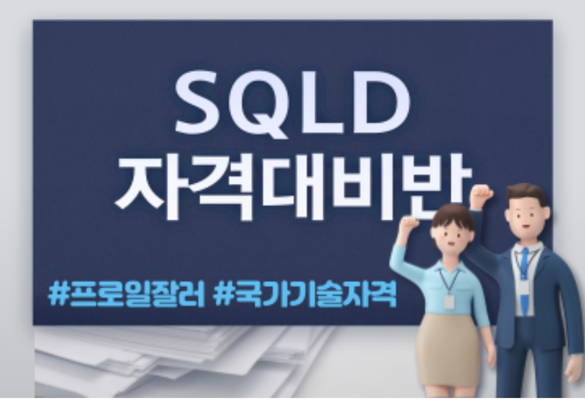 SQLD 자격증 집중 설명 공고 썸네일
