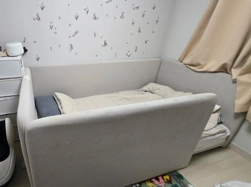 슈퍼싱글 아기침대 분해되있는거 옮겨주실분