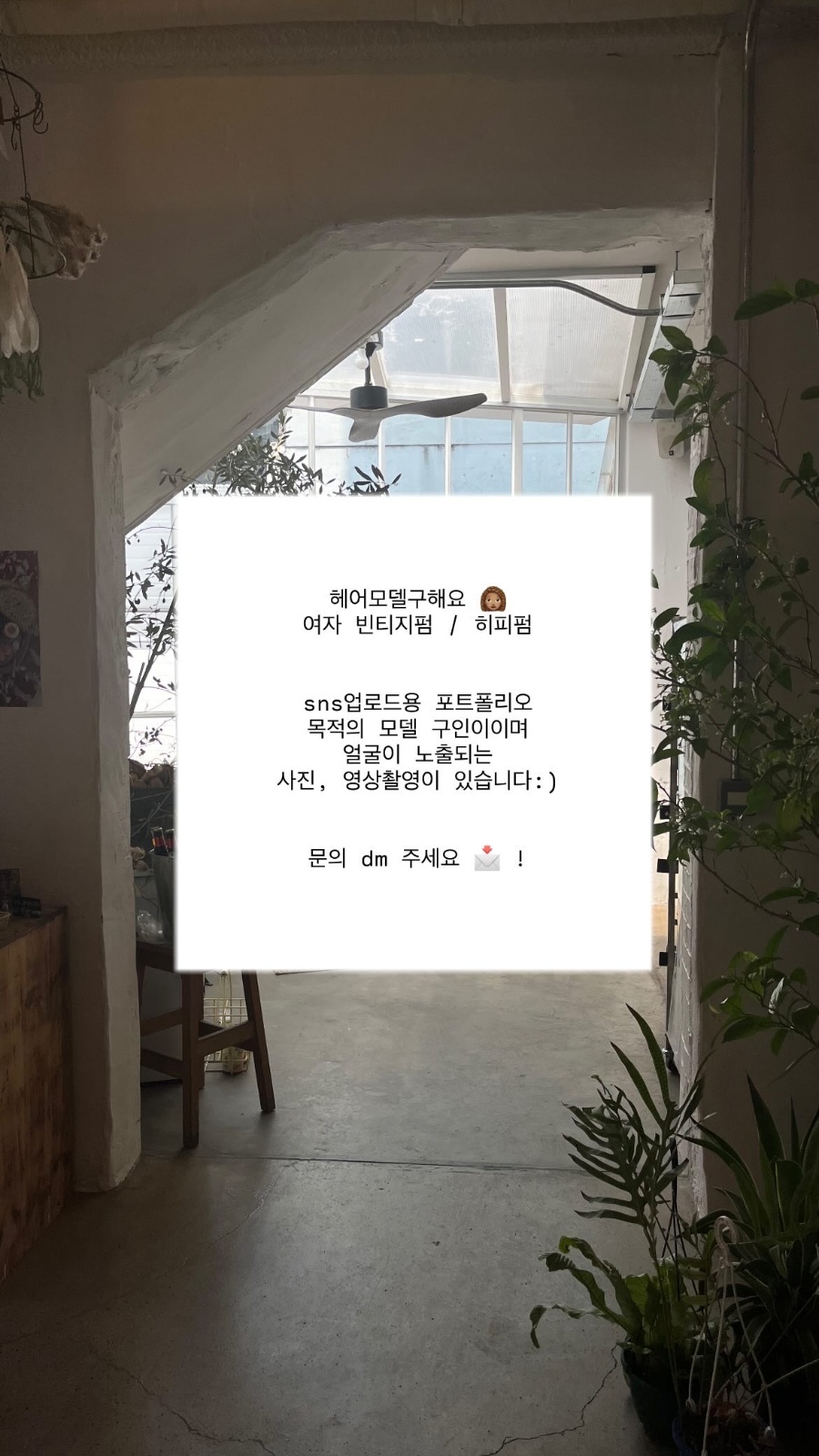 빈티지펌, 히피펌 모델구해요 :) 공고 썸네일