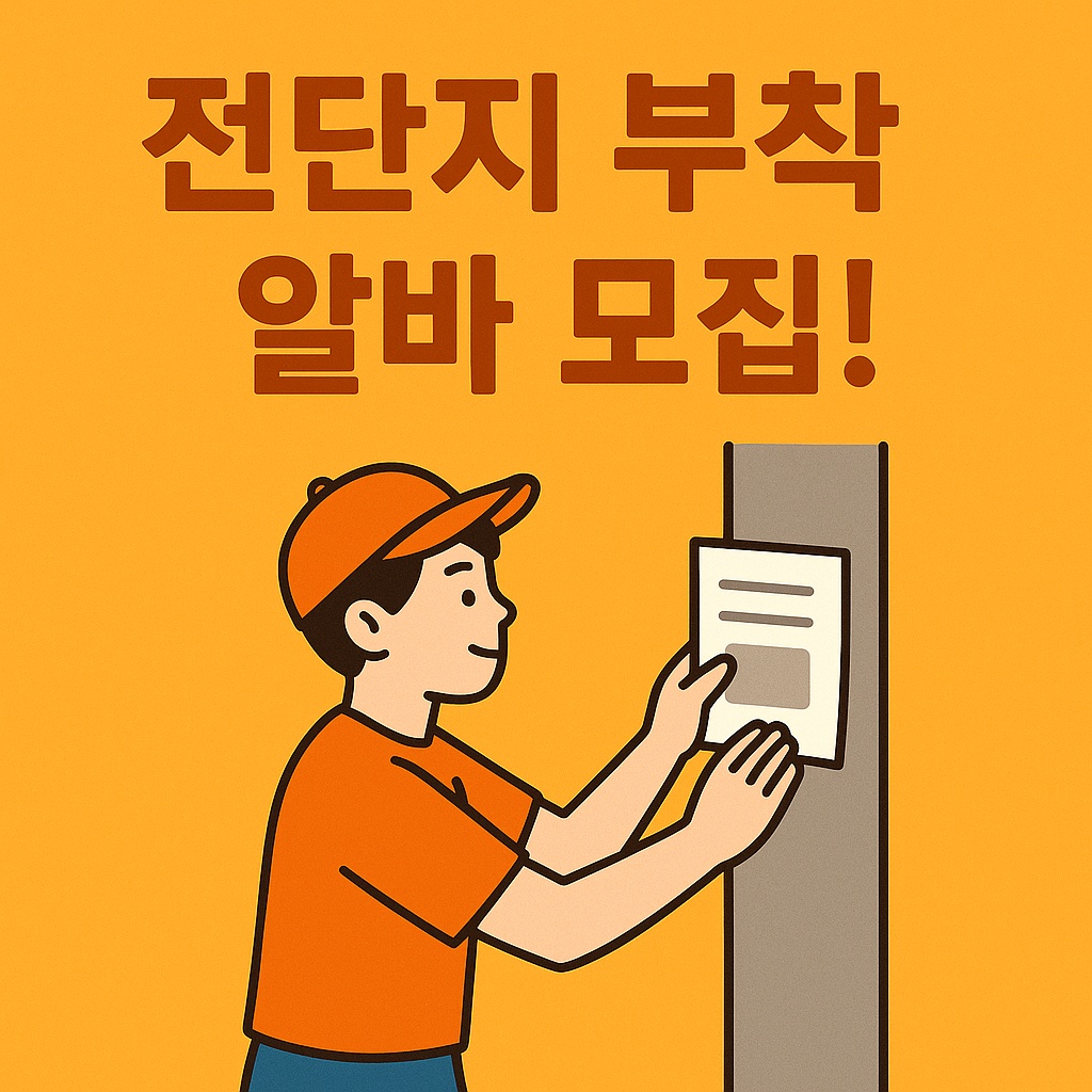 전단지 배포 알바 채용 공고 썸네일