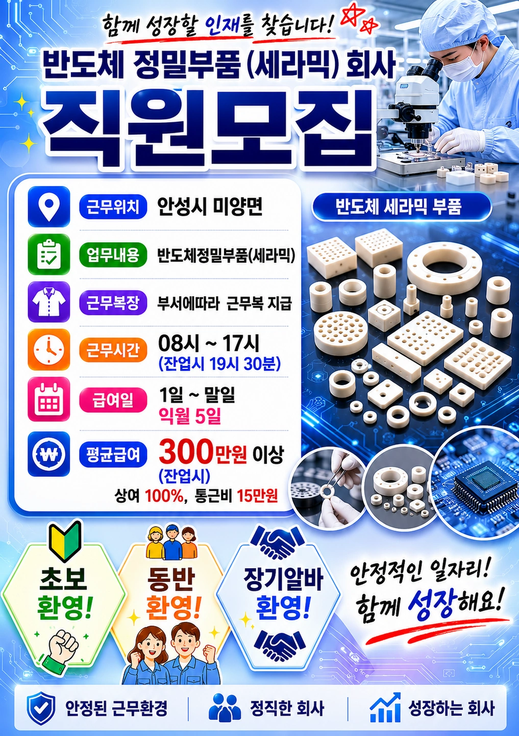 반도체정밀부품/상여100/주유비/월300/cnc,mct