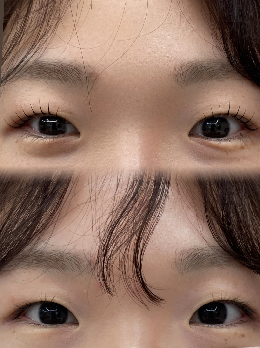무쌍속눈썹펌모델