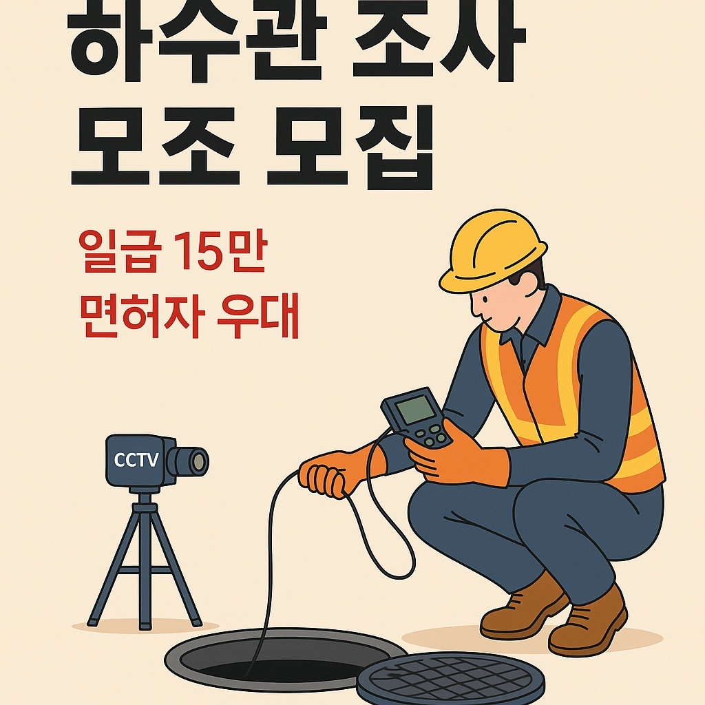 하수관 현장 인력 모집 공고 썸네일