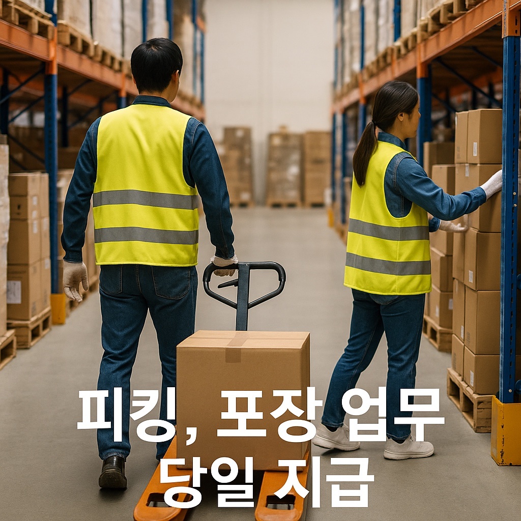 용인백암 화장품 포장 9-21시 16만 당일지급 자차 공고 썸네일