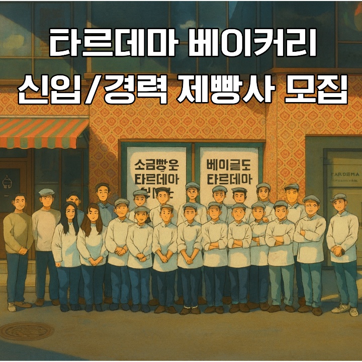 강서구 대표 베이커리 타르데마! 함께할 제빵사 모집!. 공고 썸네일