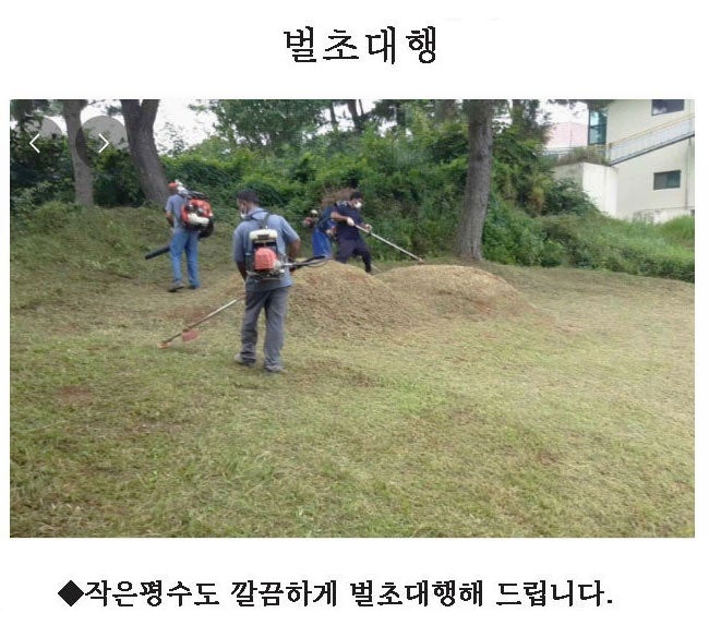 벌초대행,묘지관리 공고 썸네일