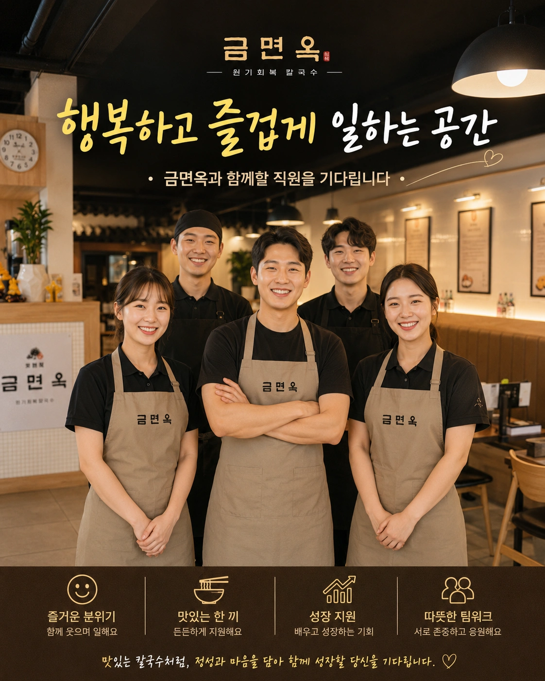 장안동 칼국수집에서 평일오전 주방 직원구합니다