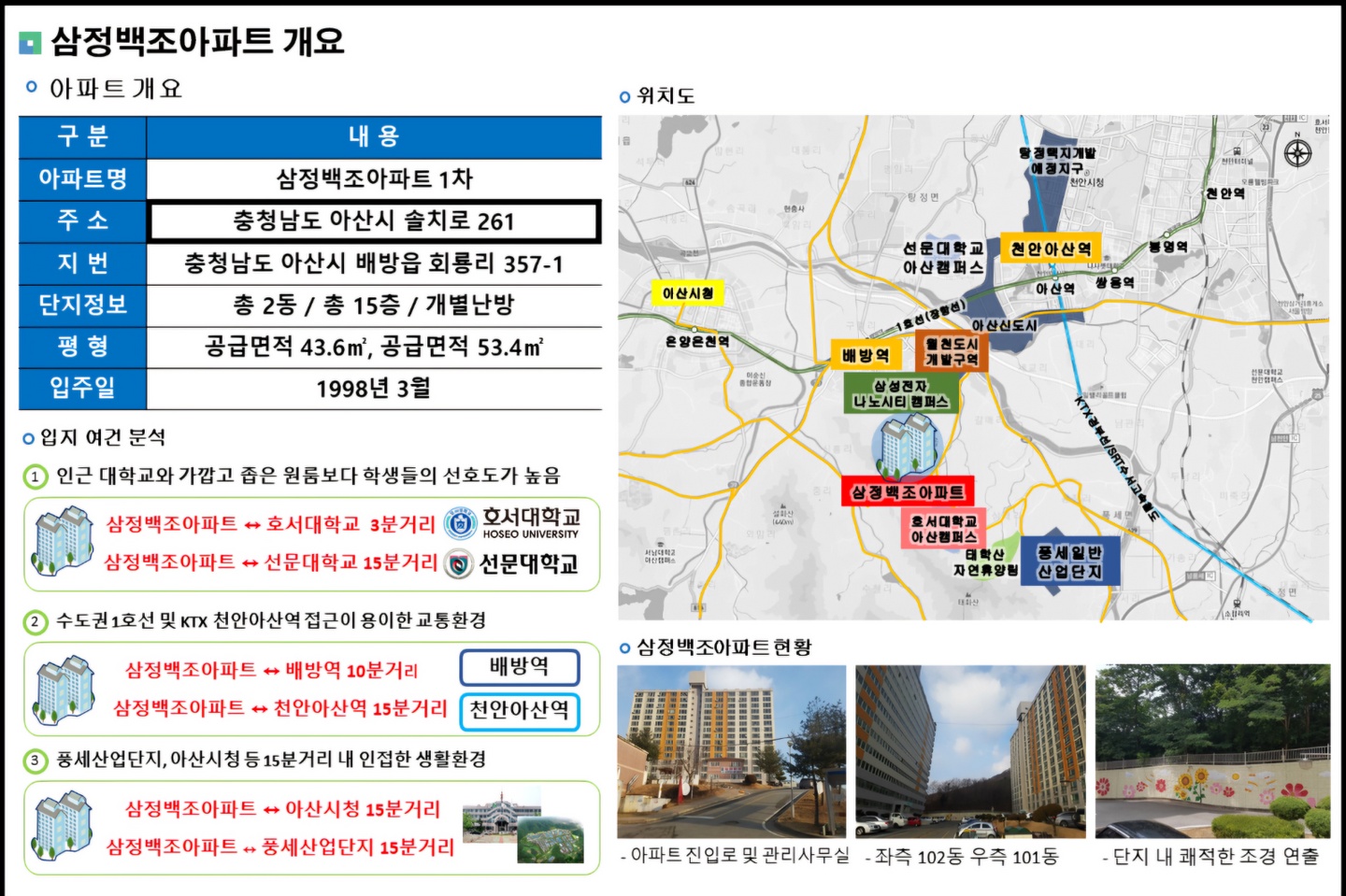 배방읍 칠성주택 아르바이트 장소