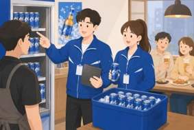 카스맥주 매장 순회, 판촉사원 모집