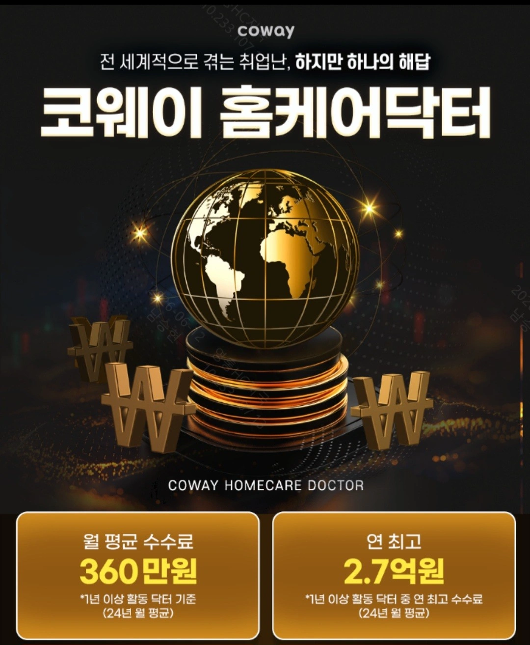 (주)코웨이 영통HC지국 홈케어닥터모집